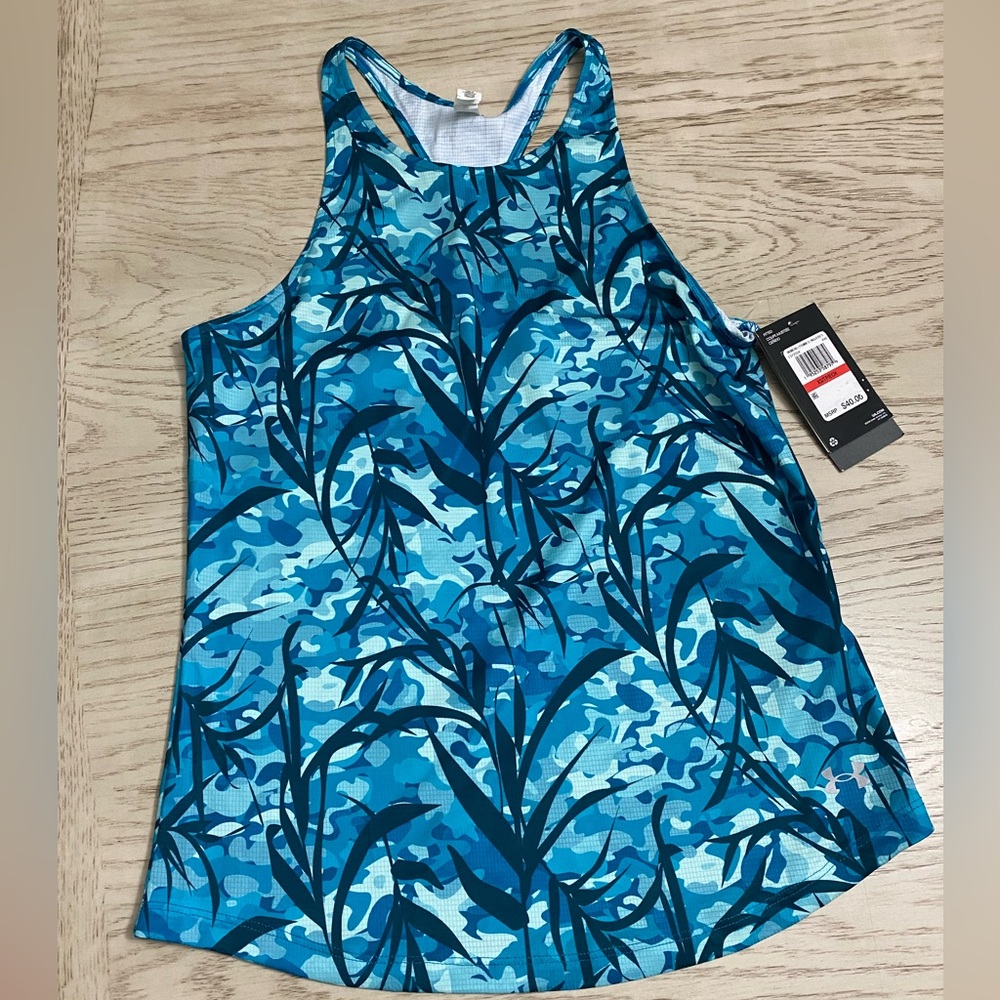 Under Armour Blue Graphic Sleeveless Tank Top